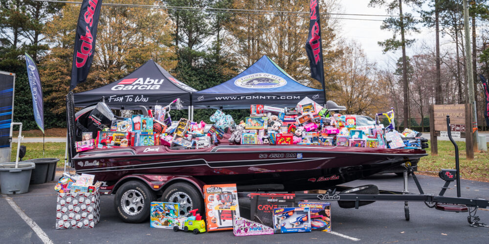 Image for The Ugly Stik World’s Largest Santa Claus Bass Tournament Raises More Than $15K in Toys for Toys For Tots