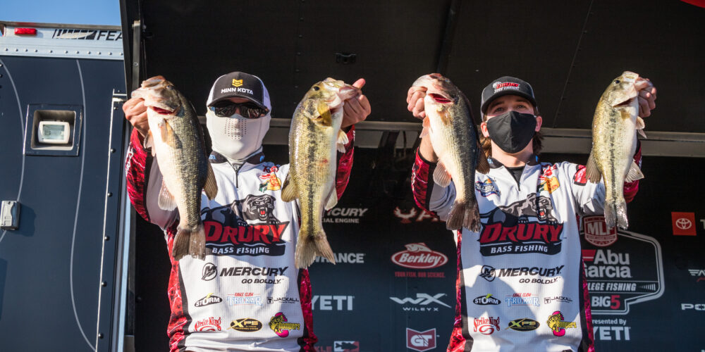 Image for Breeden and Smith of Drury University Lead on Day 1 of the College Fishing National Championship