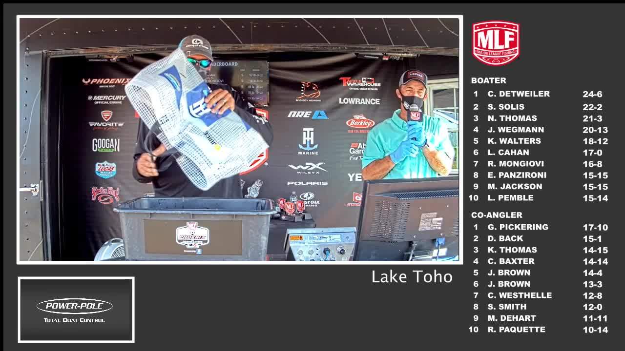 Lake Toho Weigh In 3 13 21 Major League Fishing