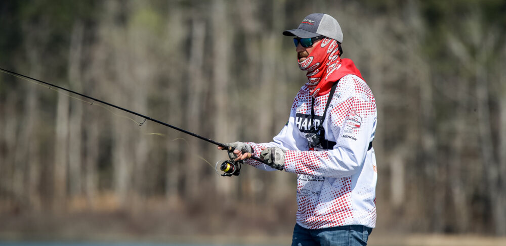 Image for Shuffield Leading on Sam Rayburn in Bass Pro Tour Debut
