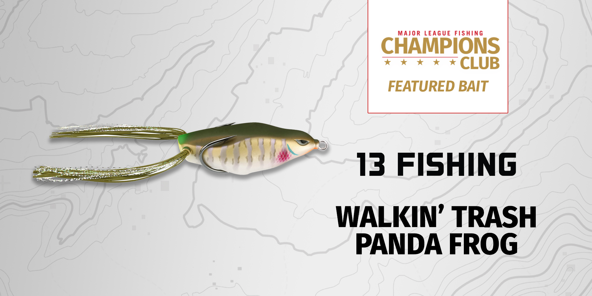 Featured Bait: 13 Fishing Walkin' Trash Panda Frog - Major League Fishing