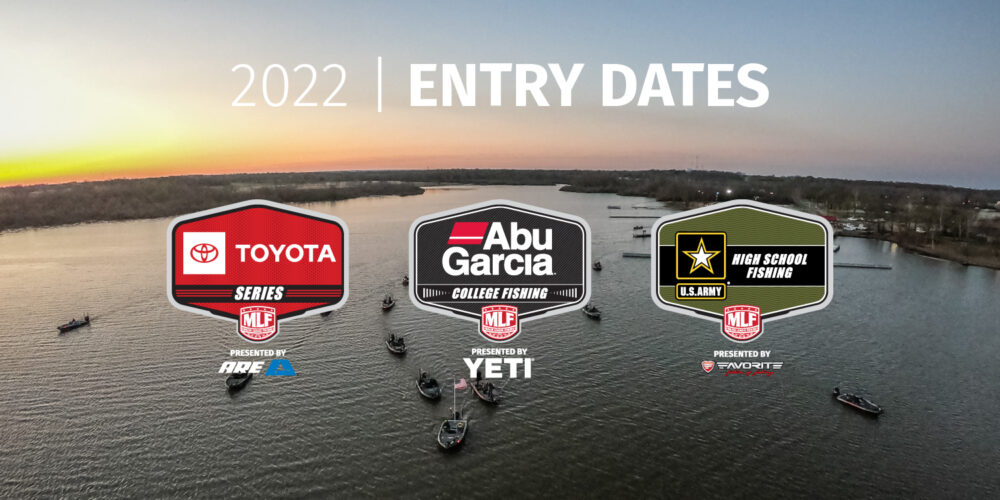 Image for MLF Announces Entry Dates for 2022 Toyota Series, Abu Garcia College Fishing and U.S. Army High School Fishing