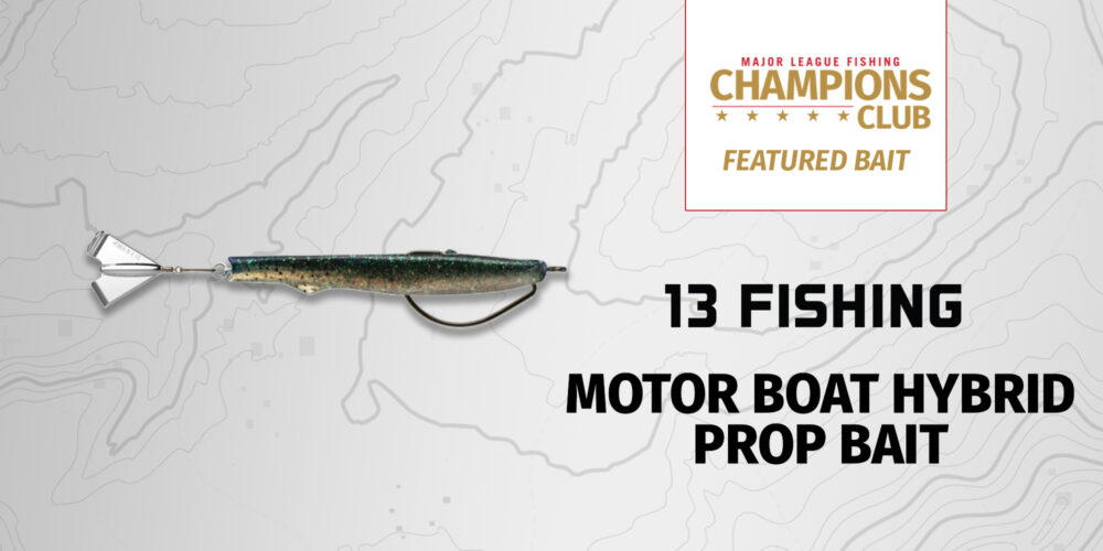 Image for Featured Bait: 13 Fishing Motor Boat Hybrid Prop Bait