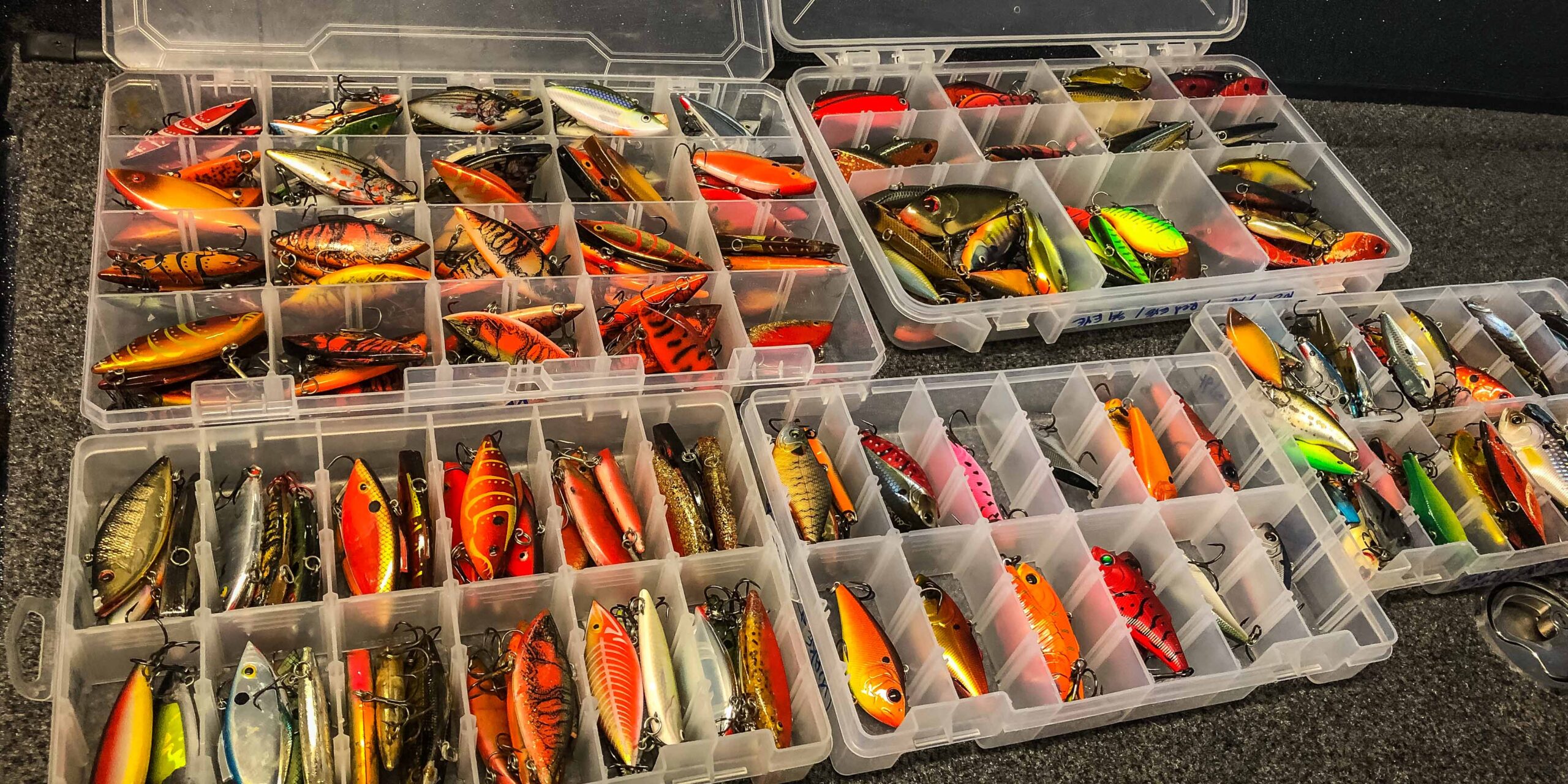Customized 100% Handmade Fishing Wooden Tackle Box baits & Lures