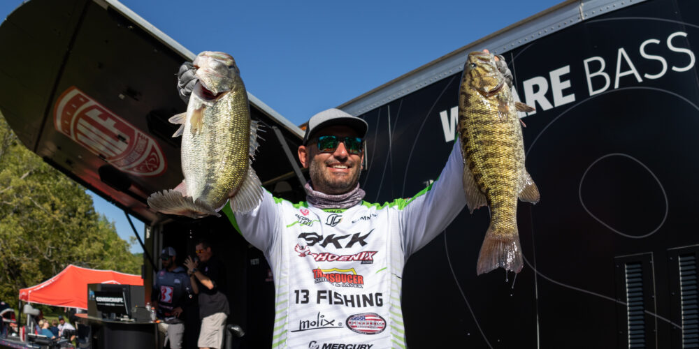 Image for Italy’s Jacopo Gallelli Maintains Lead on Day 2 of Tackle Warehouse Pro Circuit Lithium Pros Stop 3 on Pickwick Lake Presented by Covercraft