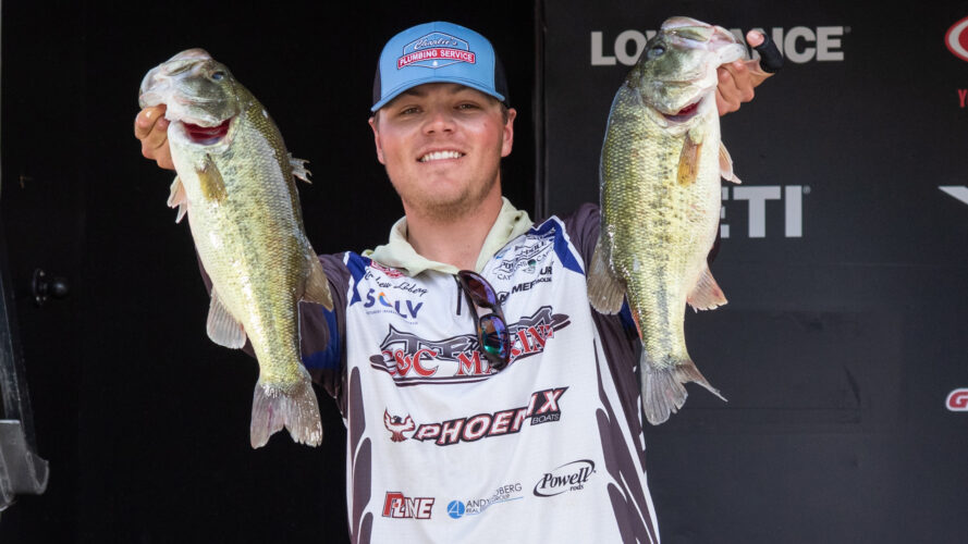 Image for Rookie Andrew Loberg Moves Ahead on Day 3 of Tackle Warehouse Pro Circuit Lithium Pros Stop 3