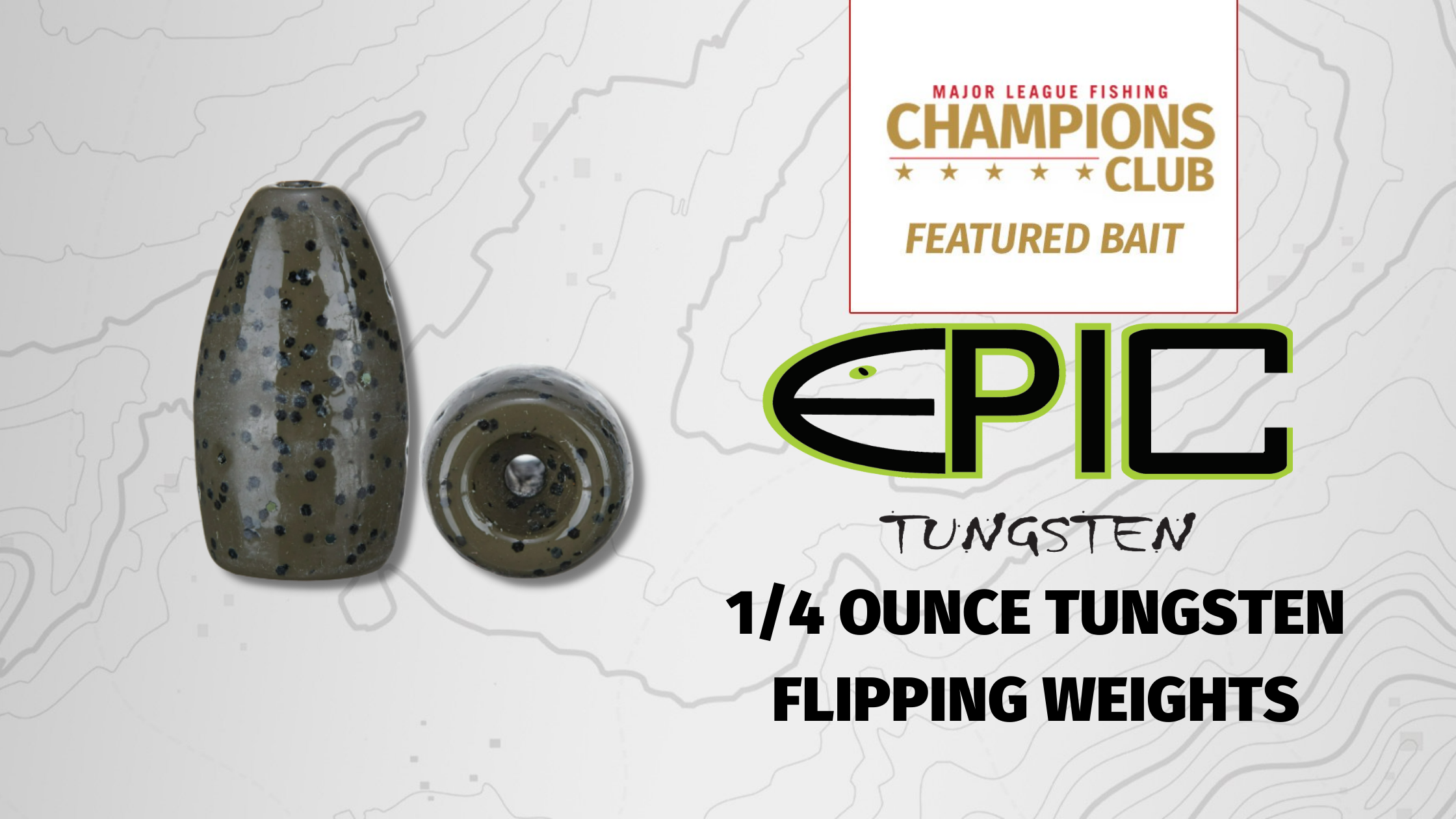 Featured Bait: Epic Baits 1/4 oz Tungsten Flipping Weight - Major League  Fishing