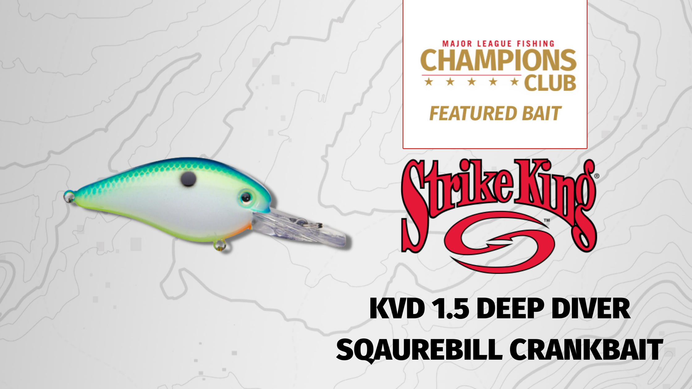 Featured Bait: Strike King KVD 1.5 Deep Diver Sqaurebill Crankbait - Major  League Fishing