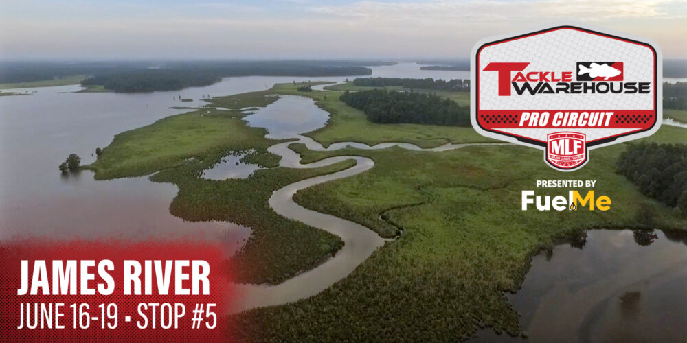 Image for Richmond Set to Host MLF Tackle Warehouse Pro Circuit Toyota Stop 5 on the James River Presented by PowerStop Brakes
