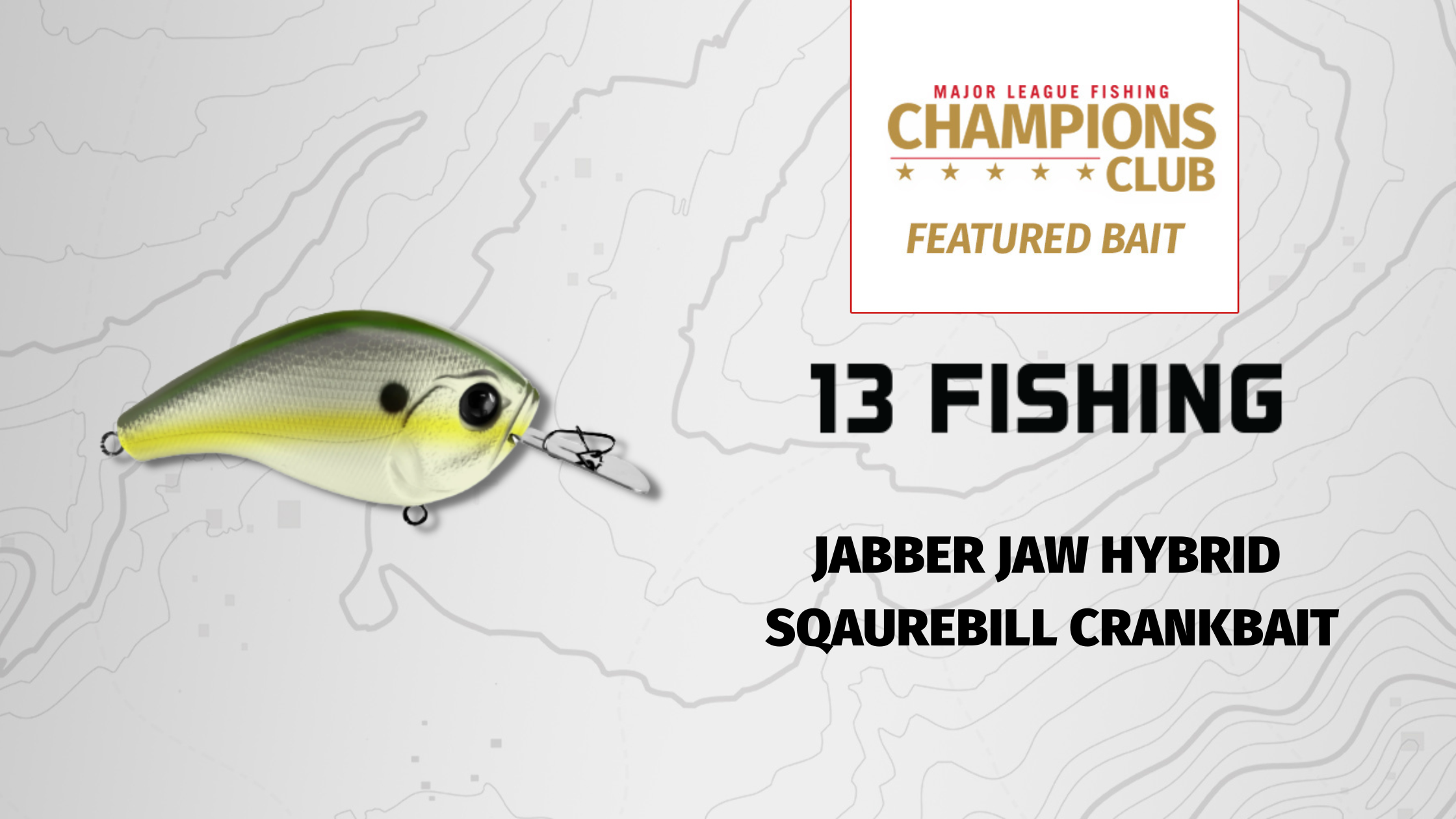Featured Bait: 13 Fishing Jabber Jaw Hybrid Squarebill Crankbait