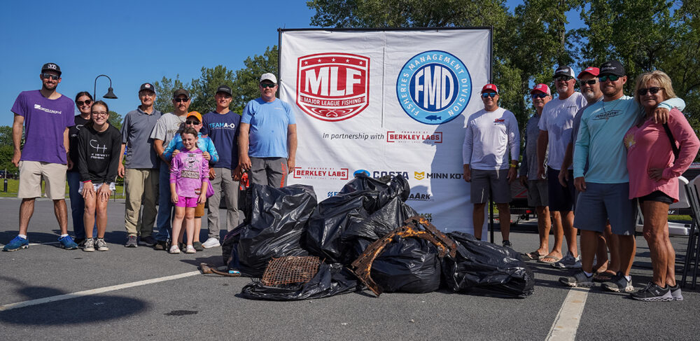 Image for Tackle Warehouse Pro Circuit Anglers Do Their Part to Keep Lake Champlain Looking Pristine