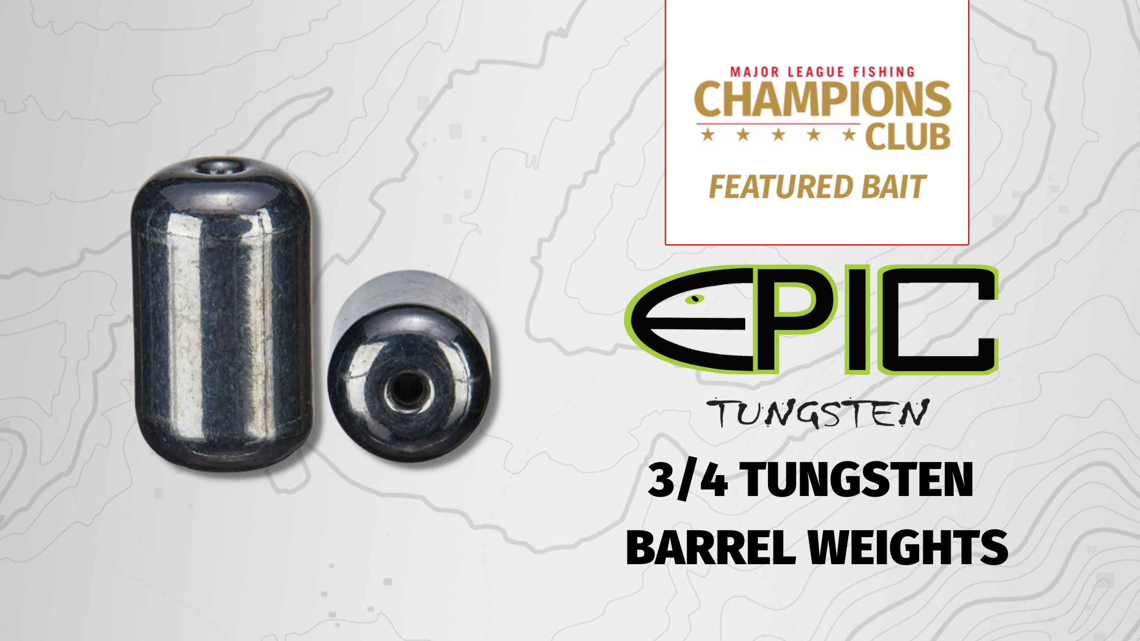 Featured Bait: Epic Baits Tungsten Barrel Weights - Major League Fishing