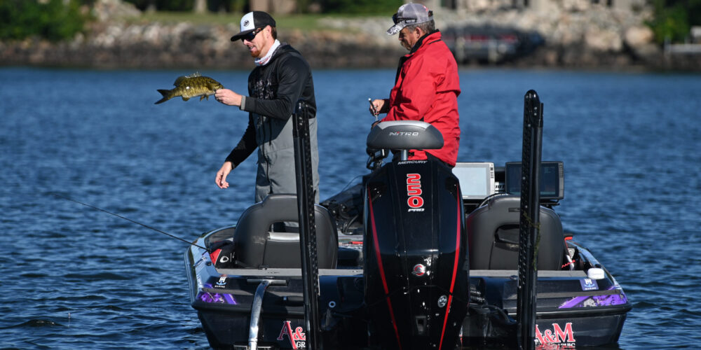 Image for Josh Bertrand Leads Early After Day 1 of Bass Pro Tour Bally Bet Stage Seven at Mille Lacs Lake Presented by Minn Kota