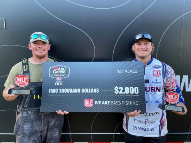 Image for Auburn University throws A-Rig to earn victory at MLF Abu Garcia College Fishing Tournament on Pickwick Lake