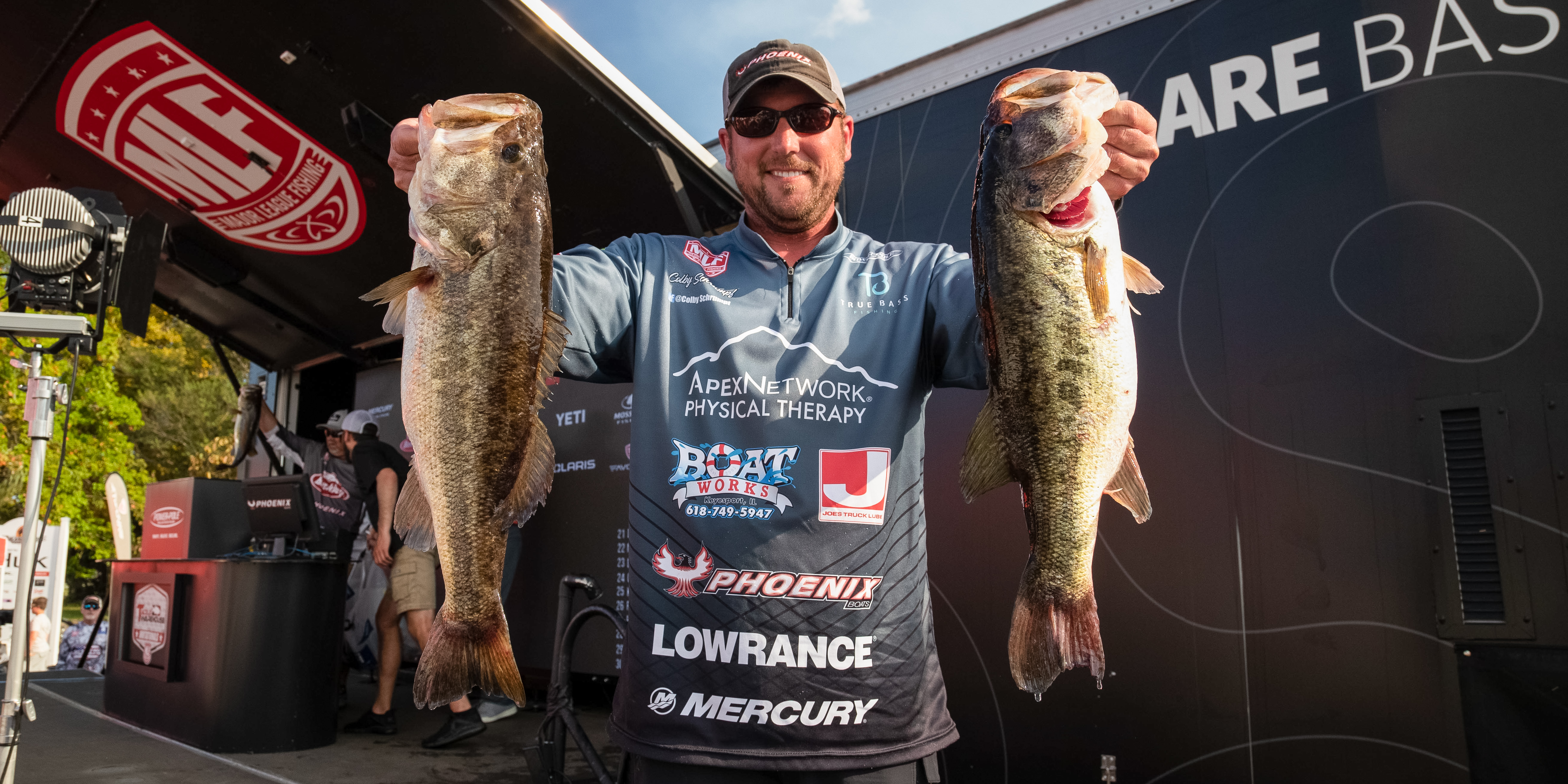 Illinois' Colby Schrumpf moves ahead on Day 2 of Tackle Warehouse  Invitationals Power-Pole Stop 1 on Lake Okeechobee Presented by Phoenix  Boats - Major League Fishing