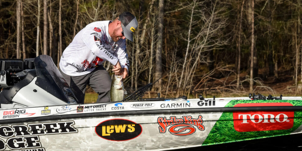 Image for Texan Dakota Ebare smacks 23-pound limit to take early lead at Toyota Stop 2 on Clarks Hill Presented by Lowrance