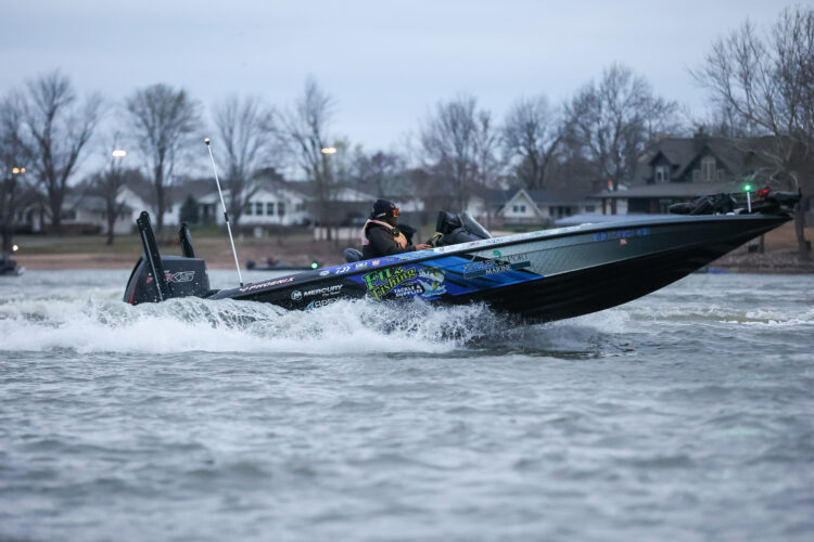 Image for GALLERY: Pros and Strike King co-anglers prepare for a wild day on Grand Lake