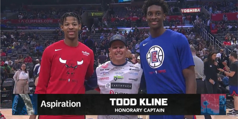 Image for MLF Toyota Series Pro Todd Kline named Honorary Captain at L.A. Clippers Game
