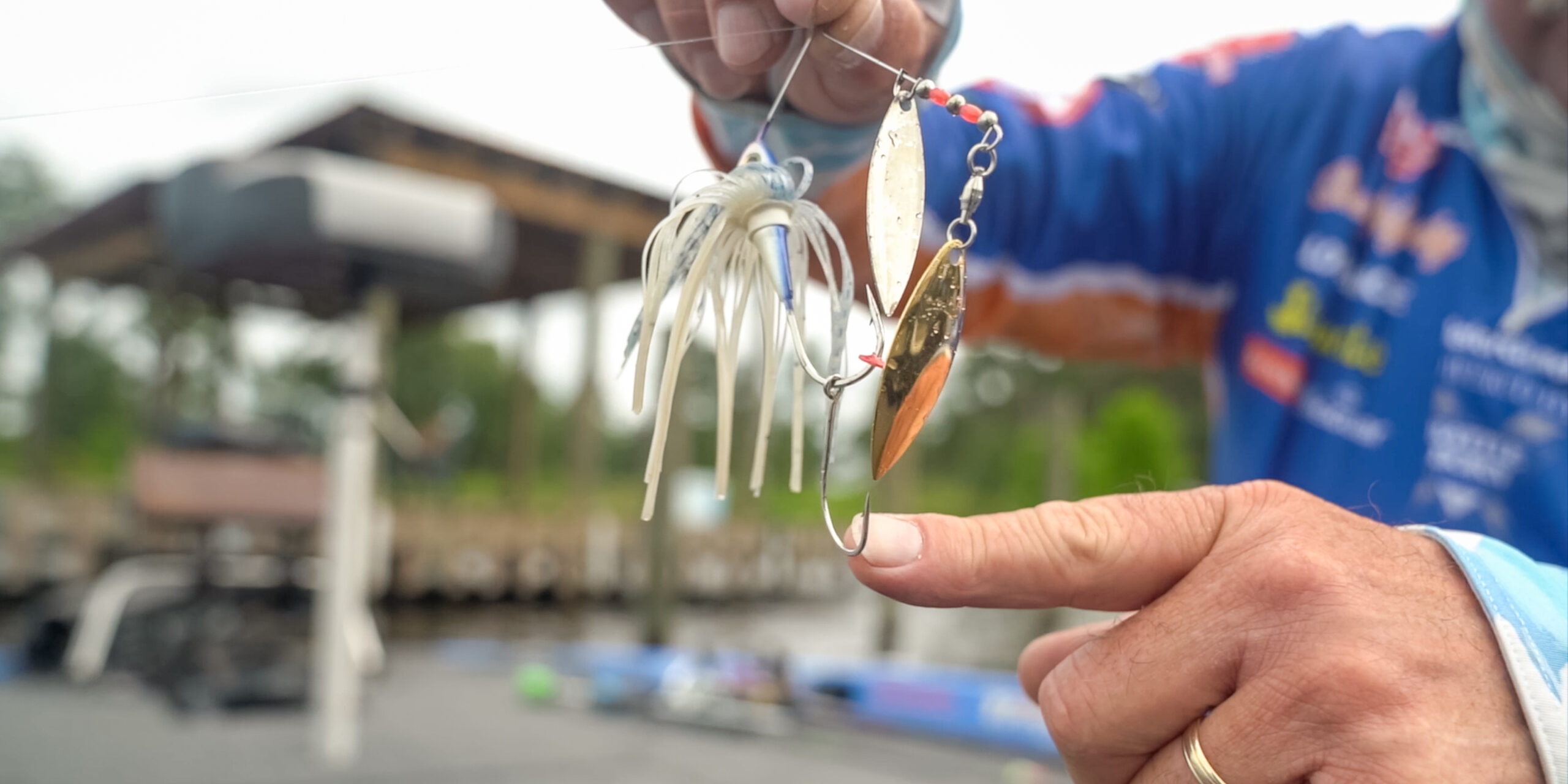 Trailer hooks are essential on spinnerbaits according to Shaw Grigsby