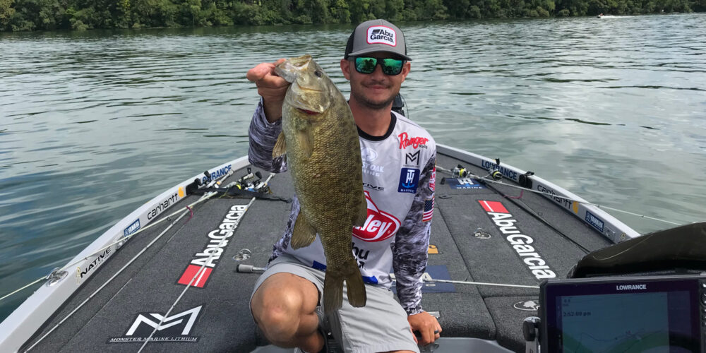 Image for Early June on Cayuga puts both largemouth and smallmouth spawners in play for Stage Five