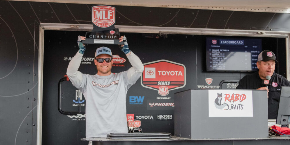 Image for Local Pro Brett Carnright earns first career MLF victory at Toyota Series at Lake Champlain Presented by Rabid Baits 