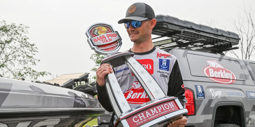 Image for Alabama’s Jordan Lee earns third career Bass Pro Tour win at General Tire Stage Six at Lake St. Clair Presented by John Deere Utility Vehicles