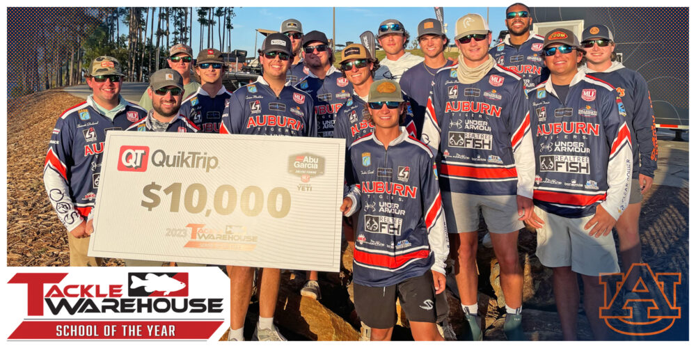 Image for Auburn wins School of the Year to get back on top of collegiate fishing
