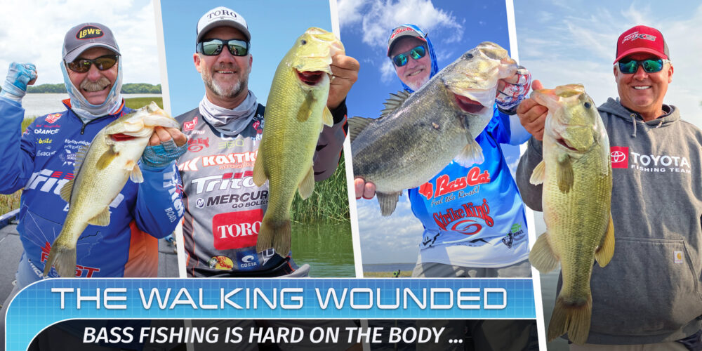 The Walking Wounded: A long touring career can come at a physical cost -  Major League Fishing