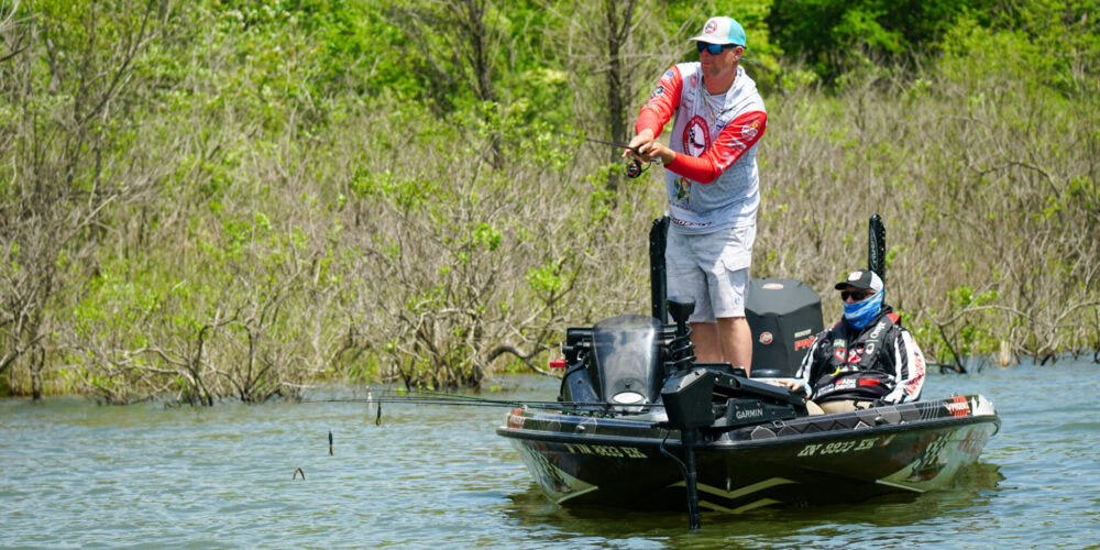 Image for Rookie Jason Vance grabs early lead at Bass Pro Tour MillerTech Stage Four Presented by REDCON1 at Lake Eufaula 