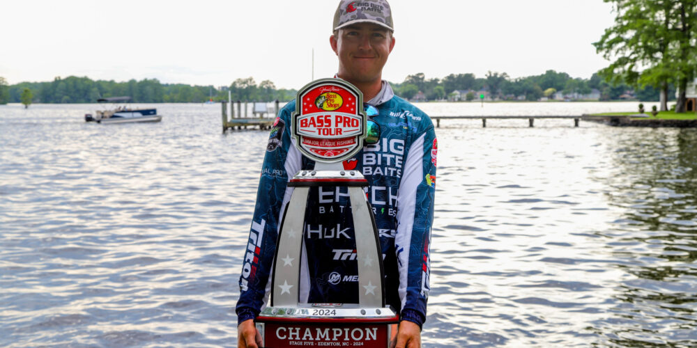 Image for Rookie Drew Gill conquers Chowan River to claim first Bass Pro Tour win at U.S. Air Force Stage Five Presented by WIX Filters