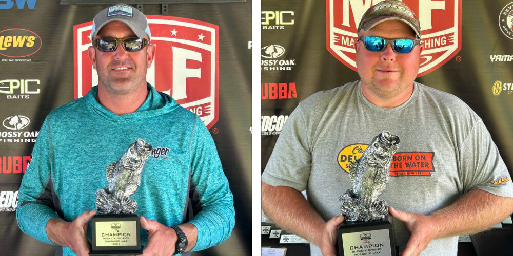 Image for Oakwood’s Quisno catches winning limit from lily pads at Phoenix Bass Fishing League event at Mosquito Lake