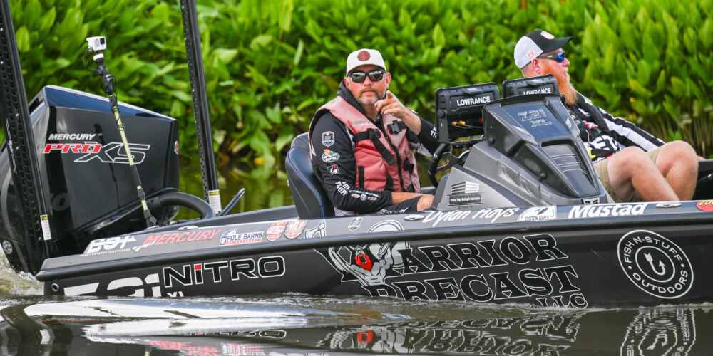 Image for Arkansas’ Dylan Hays paces final 10 anglers at Bass Pro Tour General Tire Stage Six Presented by O’Reilly Auto Parts at James River