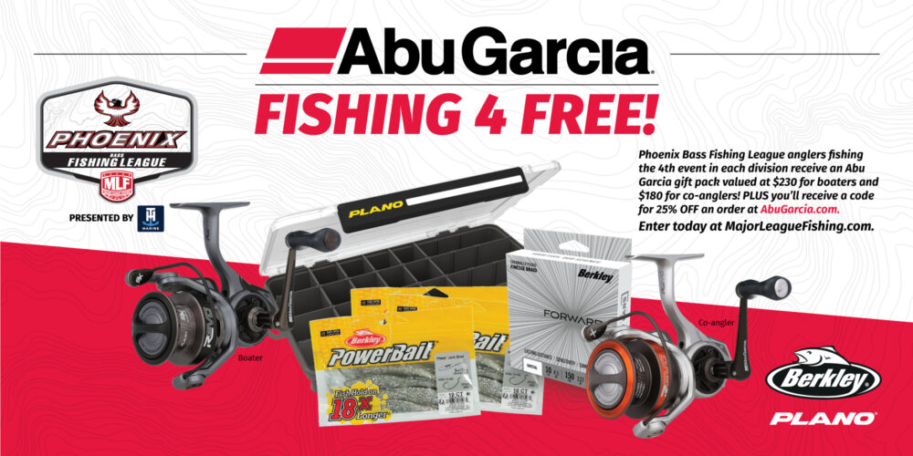 Image for Abu Garcia “Fishing 4 FREE!” promotion slated for each Phoenix Bass Fishing League division’s fourth event of 2025