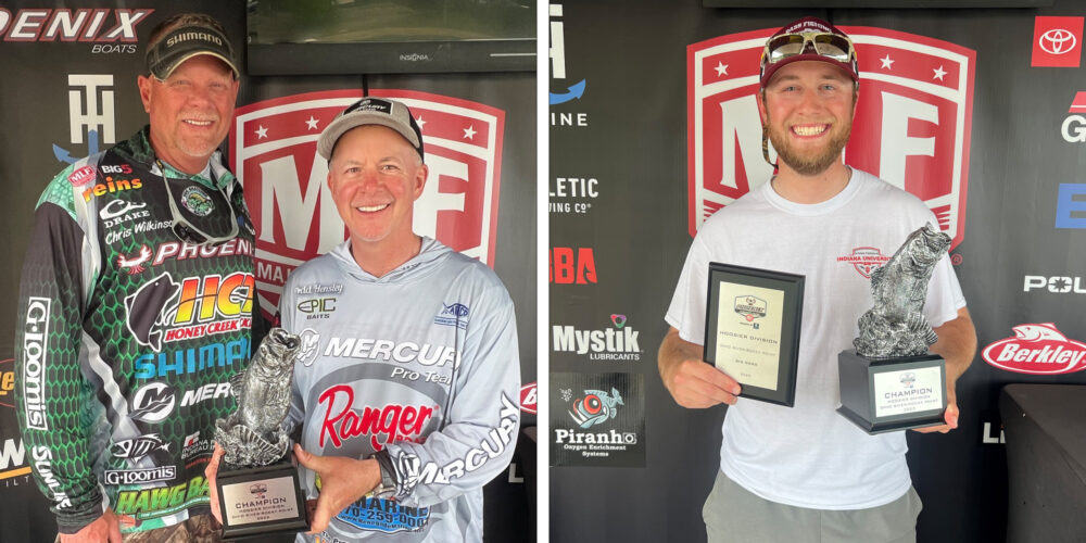 Image for Hensley, Wilkinson tie for win at Phoenix Bass Fishing League event on Ohio River at Rocky Point