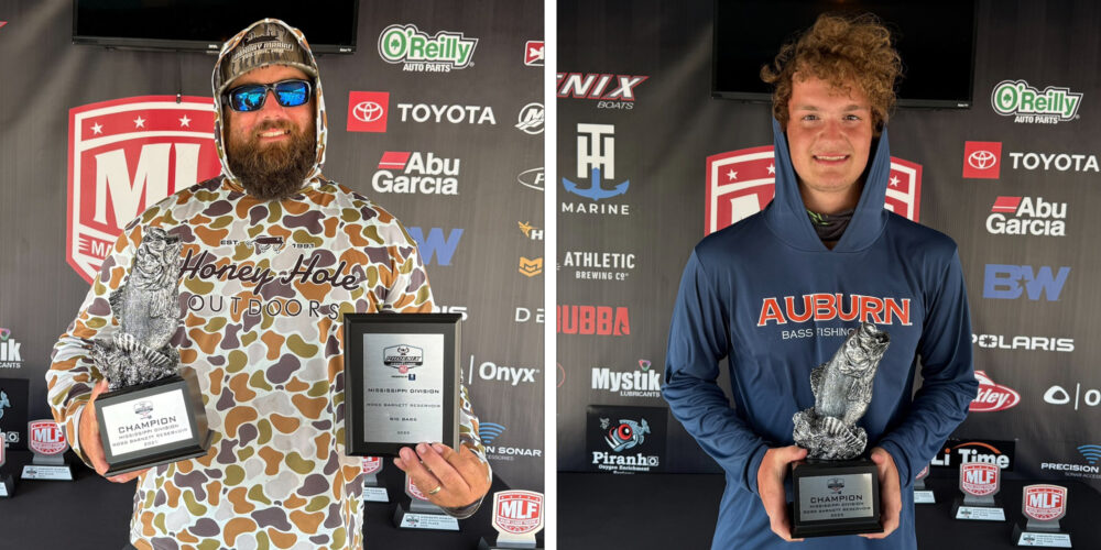 Image for Anderson fishes shallow grass for win at Phoenix Bass Fishing League event at Ross Barnett Reservoir