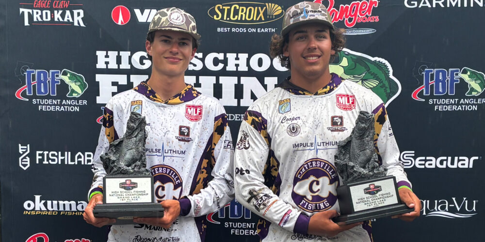 Image for Cartersville fishing team goes wire-to-wire to win 16th annual High School Fishing National Championship on Grand Lake 