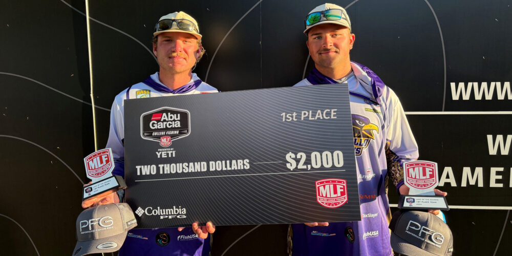 Image for One ounce is enough for University of Montevallo win at Abu Garcia College Fishing Tournament on Pickwick Lake Presented by Columbia PFG