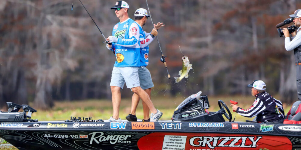 Image for Team B&W Trailer Hitches’ Faircloth and LeBrun win Elimination Round Match 1 on Caddo Lake at Bass Pro Shops Summit Cup Presented by Zenni