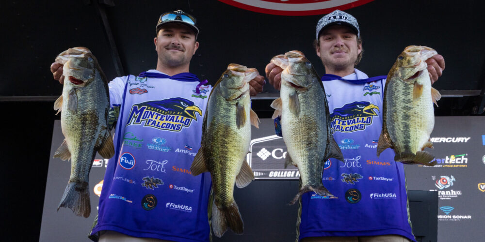 Image for University of Montevallo’s Robison and Sorrow lead on Day 1 of Columbia PFG College Fishing Presented by Abu Garcia National Championship on Lake Murray