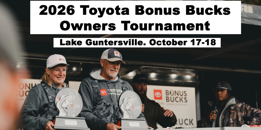 Image for 15th annual Toyota Bonus Bucks Owners Tournament set for Lake Guntersville