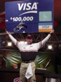 Wendlandt collects his second big payout as a winner on the Wal-Mart FLW Tour.