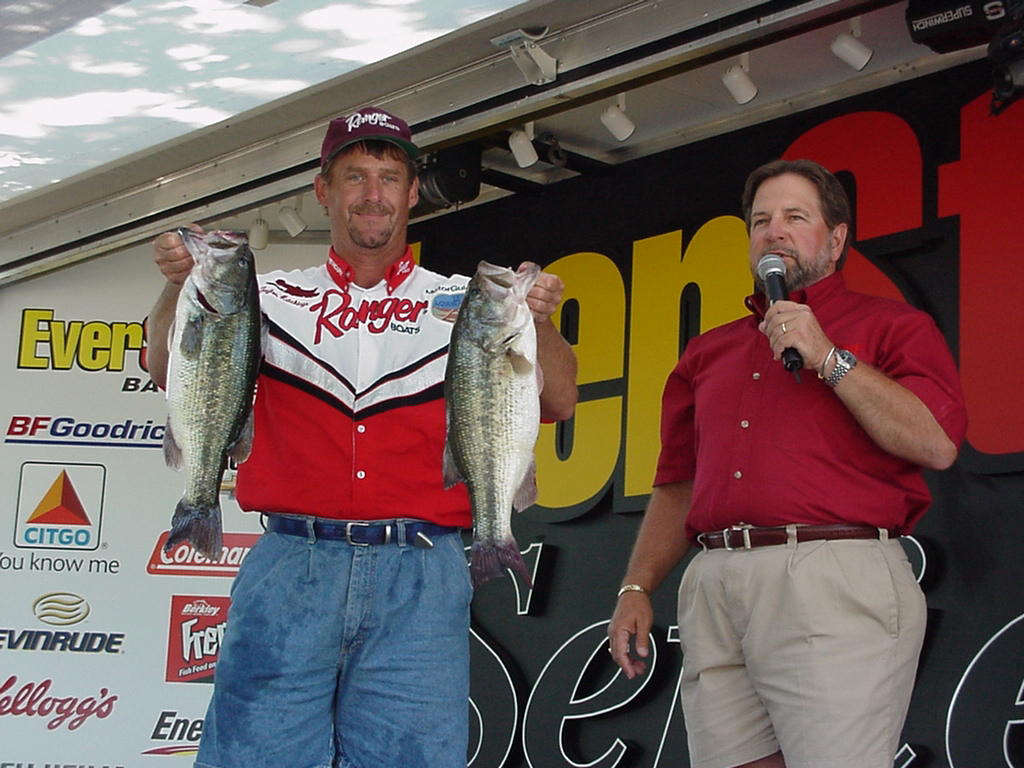 Image for Hutchings hooks big bass, bigger lead on Fort Gibson Lake