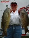 Shirley Crain of Van Buren, Ark., claimed 16th place in the Pro Division after turning in a two-day catch of 28 pounds, 5 ounces. Of all the women in the tourney, Crain had the best showing.