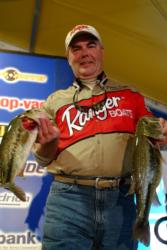 Using a two-day catch of 19 pounds, Dennis Kirby of Lakeland, Tenn., won the top qualifying position heading into tomorrow