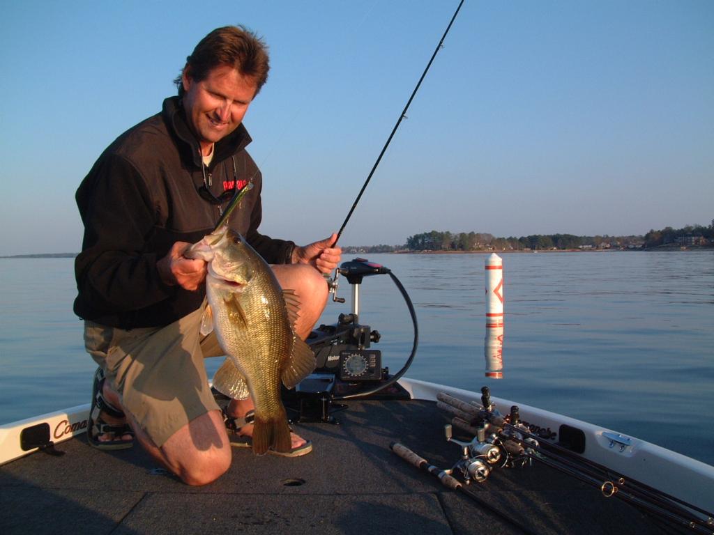 Image for Low water, big bass on Lake Murray