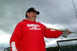 Don Wood gets in some practice fishing prior to the 2003 RCL Championship.