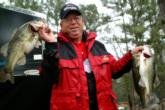 Pro Larry Lovell of Emory, Texas, finished in second place after landing a total catch of 17 pounds, 11 ounces. 