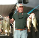 Bennie Patton of Dunnville, Ky., leads the Co-angler Division with 26 pounds, 9 ounces.