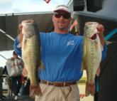 Pro Koby Kreiger of Okeechobee, Fla., is in fourth with 36 pounds, 1 ounce.
