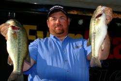 Pro Dan Morehead of Paducah, Ky., used a 12-pound, 15-ounce catch to claim second place heading into the finals.